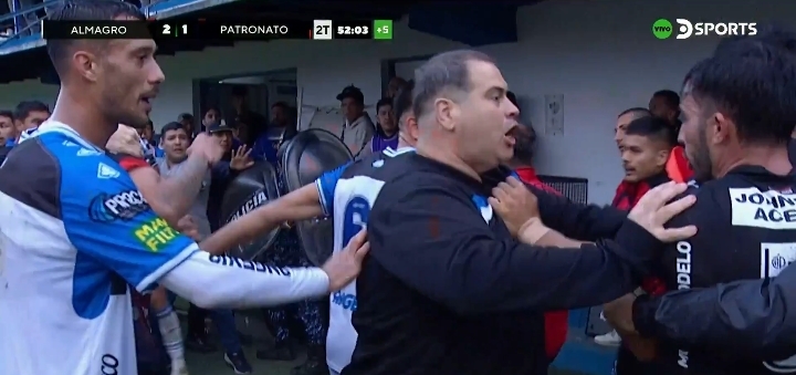 El detonante del disturbio de Almagro - Patronato que terminó con un Policia pegandole a Gallucci