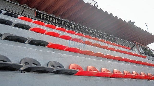 Así está el Estadio Grella en pleno receso de Patronato